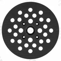 MILWAUKEE Backing Plate: 5 15/16 in Wd, Round, Hook and Loop, For 2684-20/2685-20, Rubber (MPN 49-36-0402). Key specifications — attr667743: Disc Backup Pad; attr667724: Round; attr667738: Non-Vacuum; attr667733: Rubber; attr667729: 2685-20; attr667721: 49-36-0402; attr667725: MILWAUKEE.