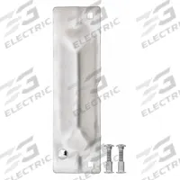 ROCKWOOD Door Latch Guard: 11 in Lg, 11 in Wd, Stainless Steel (MPN 320C.32D). Key specifications — Brand: ROCKWOOD.