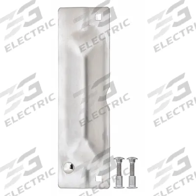 ROCKWOOD Door Latch Guard: 11 in Lg, 11 in Wd - Standard Latch Guards