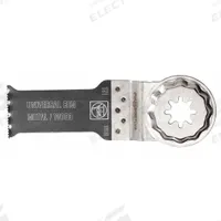 FEIN Oscillating Tool Blade: 1 1/8 in Blade Wd, 4 5/16 in Overall Lg, Bi-Metal, 1 Pieces (MPN 63502151260). Key specifications — attr1097473: Wood; attr1097476: FEIN; attr1097456: Precision Cutting.