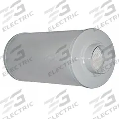 SOLBERG Inlet/Discharge Silencers: 4 in (F)NPT Inlet Size, 575 cfm, 24.68 in Overall Ht, SLCR400. Key specifications — attr60071: SLCR400; attr60074: SOLBERG.