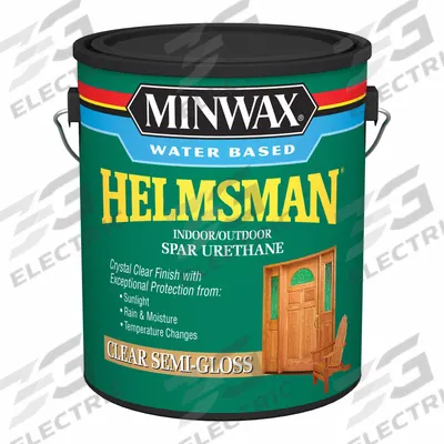 MINWAX Finish: Varnish, Exterior/Interior, Oil, 1 gal Container Size, Wood, Semi-Gloss - Wood Sealers & Finishes