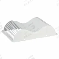 Soffit Vent: Louvered Hood Venting, Rectangular, 3 in_4 in_5 in Duct, Plastic, White Finish (MPN 56390). Key specifications — Screen Included: No; Backdraft Damper Included: Yes; Brand: FANTECH; Product Type: Soffit Vent; Color: White; Connection Type: Interlocking Bracket; Type of Cap/Hood: Soffit Vent Cap; Material of Cap/Hood: Plastic.
