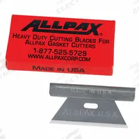 ALLPAX Utility Blade: 1 19/32 in Blade Lg, 13/16 in Blade Wd, 0.09 in Blade Thick, Steel, 6 PK (MPN AX1601). Key specifications — attr307711: Steel; attr307707: No; attr324888: ALLPAX.