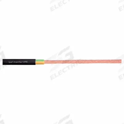 CHAINFLEX Motor Cable: 2/0 AWG, 1 Conductors, Order by the Foot, TPR Jacket - Continuous Flexing Power Cables