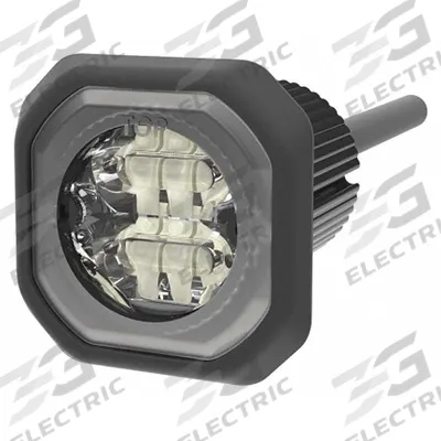 ECCO Strobe Light: Perimeter Flashing Warning Light, Amber/White, 1 3/8 in Overall Wd - Vehicle Perimeter Flashing Warning Lights