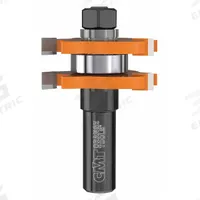 CMT Tongue and Groove Profile Router Bit: Fractional Inch, Carbide Tipped, 1 7/8 in Cutter Dia. (MPN 800.626.11M). Key specifications — attr325197: CMT.