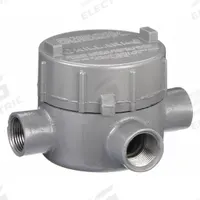 Conduit Outlet Body: Aluminum, GE, 1/2 in Trade Size, X Body, 19 cu in Body Capacity (MPN GECXT-1). Key specifications — Series: For Standard Body; Compatible Conduit Trade Size: 1/2 in; Thread Gender: Female; Hub Style: Threaded; Cover Included: Yes; Body Style: X; Connection Type: Threaded; Back Type: Flat.