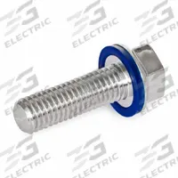 Hygienic Hex Head Screws: Stainless Steel, Partially Threaded, M5, 16 mm Min Thread Lg, Grade 316L (MPN 1581-M5-25-PL-H). Key specifications — Brand: JW WINCO; Washer Type: FDA-Approved Pre-Mounted Sealing.