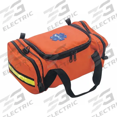 EMI Response Bag: 14 in L x 9 in W x 9 1/2 in D, Nylon, Orange, 11-20 in/21-30 in - Medical Duffel Bags