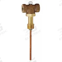 WATTS Automatic Temperature Gas Shutoff Valve: MNPT x FNPT, 3/4 in x 1/2 in Connection Size, Bronze (MPN LFL210-5-M2). Key specifications — Brand: WATTS; Body Material: Bronze.