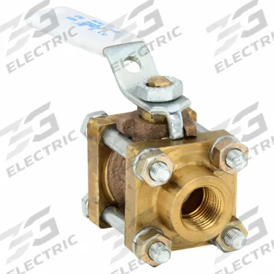 APOLLO Manual Two-Way Ball Valve: 3/8 in Size, Bronze, Straight, FNPT x FNPT - Bronze Ball Valves