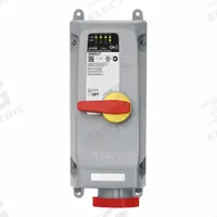LEVITON Mechanical Interlock: 480V AC, Three Phase, 100 A, 3 Pole, 4 Wire (MPN 4100MI7WLEVS). Key specifications — Brand: LEVITON; Features: LED Status Indicator; Reverse Service: No.