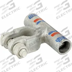 FUSION Battery Terminal: Flag, Solder, 2/0 ga, Orange Color, Negative, Copper/Tin, 2.2 in Overall Wd (MPN 436320N). Key specifications — Contact Material: Copper; Alignment: Flag; Color Code: Orange; Connection Type: Solder; Gauge: 2/0 ga; Polarity: Negative; Brand: FUSION.