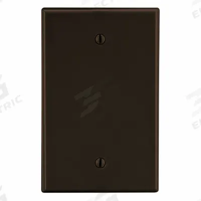 HUBBELL Wall Plate: Blank, 1 Gang, Brown - General Purpose Wall Plates