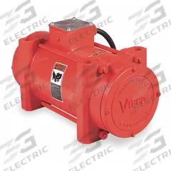 VIBCO Electric Vibrator: 4P Series, 800 lbf, 230/460V AC, 1.2/0.6 A, 3,600 vpm, 63 dBA (MPN 4P-1000-3). Key specifications — attr661947: 1.2/0.6 A; attr661979: 63 dBA; attr661970: 230/460V AC.