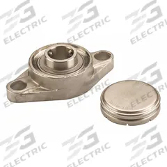 NTN 2 Bolt Flange Bearing: Radial Ball, 1 3/16 in Bore, SS, Set Screws, 5 17/32 in Lg, 1 37/64 in Wd (MPN SUCFL206-19CCFG1). Key specifications — Bore Type: Cylindrical; Brand: NTN; Lubricant Material: FDA/USDA-H1 Solid Grease; Mounting Bolt Size: 5/8 in; System of Measurement: Inch; Included Bearing Cap: Closed Cap.