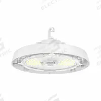 ETI LED HIgh Bay: 22,500 lm, 3500K/4000K/5000K, 20 ft – 30 ft Mounting Ht, Wide Distribution, 150 W (MPN ERHB-22L-LB3-8-CP3-MV-LVD-WH). Key specifications — Color Temperature: 5000K; Voltage: 120 to 277V AC; LED Replacement For: 1125 to 1500W; Brand: ETI.