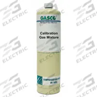 GASCO Calibration Gas: Air, Disposable, +/-5% Accuracy, C4H10, Calibration Gas, Calibration Gas (MPN 17L-17-0.75). Key specifications — For Use With: All OEM Gas Detectors; Background Gas: Air; Brand: GASCO; CGA Number: CGA 600; Gas Mixture: Butane (39% LEL) 0.75%; Reusability: Disposable.
