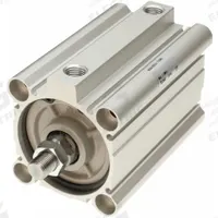 SMC Compact Cylinder: 100 mm Bore Dia, 50 mm Stroke Lg, Tapped Hole Mounting, Aluminum, 3/8 in NPT (MPN NCDQ2A100-50DCMZ). Key specifications — attr946022: Tapped Hole; attr946024: Single Rod; attr946038: NCQ2; attr1123057: Rotating Rod; attr945997: SMC.