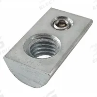 Drop-In T-Nut: M8 Size, 7.3 mm Thread Lg, 40 Series, Zinc-Plated, Steel (MPN 40-1988). Key specifications — Fastener Type: T-Nut; Material: Steel; Finish: Zinc-Plated; T-Slot Fastener Type: T-Nut; Compatible Series: 80/20 40 Series; System of Measurement: Metric; Brand: 80/20; Mounting Type: Roll-In.
