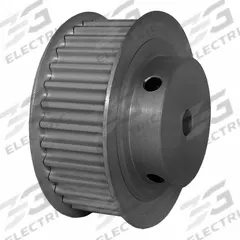 DAYTON Timing Pulley: Modified Curvilinear, Fixed, For GT Timing Belt Section, For 15 mm Belt Wd (MPN 32-5P15M6FA12). Key specifications — Brand: DAYTON; Finish: Clear Anodized; For Belt Series: Powerhouse®.