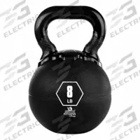 CHAMPION SPORTS Kettle Bell: 8 lb, Black, Rubber, Round, 8 in Wt Dia (MPN RKB8). Key specifications — Core Material: Rubber; Color: Black; Product Type: Kettle Bell.