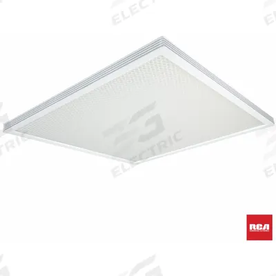 RCA COMMERCIAL Flat Panel Lay-In Troffer: 2 ft Lg, 2 ft Wd, 19,500 lm, 5000K, 150 W - 2 ft. x 2 ft. LED Flat Panels & Troffers