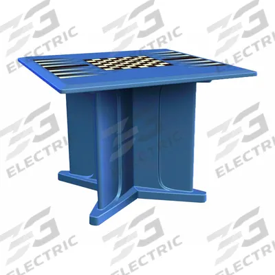 CORTECH Table: 29 in Overall Ht, 42 in Overall Wd, 42 in Overall Dp, Game Top Included - Square X-Base Tables