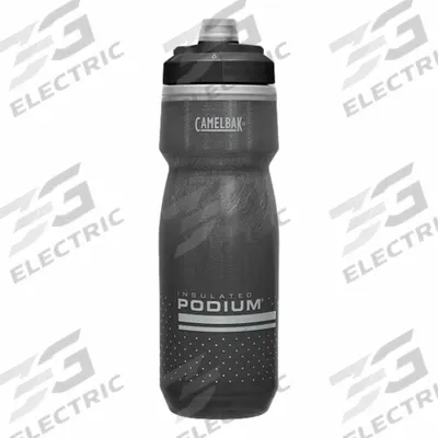 CAMELBAK Bottle: 21 oz Capacity, Black, Polypropylene, BPA-Free, 9 1/2 in Overall Ht - Insulated Plastic Squeeze Bottles