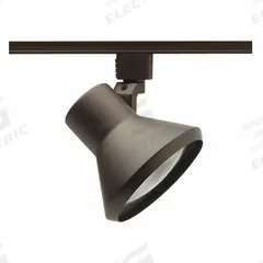Track Lighting Head: Incandescent, Flared Shape, 75 W, 4 7/8 in Dia, 3 3/4 in Lg, Bronze (MPN R552 BZ). Key specifications — Brand: JUNO LIGHTING; Lighting Technology: Incandescent; Housing Color: Bronze.
