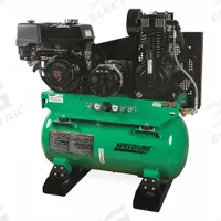SPEEDAIRE Stationary Air Compressor/Generator: 2 Stage, 13 hp Engine, Honda, 15.7 cfm, Horizontal (MPN AG2-SH13-30GE). Key specifications — attr50933: Honda; attr86530: Electric; attr50934: SPEEDAIRE.