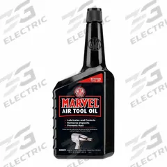 MARVEL MYSTERY OIL Air Tool Oil: Petroleum, -40°F Min. Op Temp., 250°F Max. Op Temp., Not Food Grade (MPN MM85R1). Key specifications — attr1321222: Petroleum; attr1321226: 5W-30; attr1321244: MARVEL MYSTERY OIL; attr1321245: Bottle.