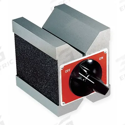 STARRETT Magnetic V-Block: Magnetic V-Block, Individual V-Block, 3 in x 2 1/2 in x 3 in - Cast Iron, Steel & Magnetic V-Blocks
