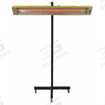 FOSTORIA Electric Infrared Heater: 1500W Watt Output, 5-15P, 120V AC, 1 Phase - Portable Infrared Radiant Electric Jobsite & Garage Heaters