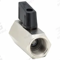 APPROVED VENDOR Manual Two-Way Ball Valve: 3/8 in, Nickel-Plated Brass, Straight, FNPT x FNPT, Wedge (MPN G-CBV-38). Key specifications — Brand: APPROVED VENDOR; Handle: Wedge.