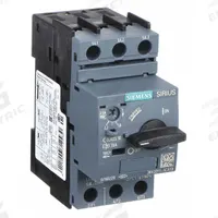 SIEMENS Manual Motor Starter: Non-Reversing, 3 Poles, 2.5 A, Thermal Protection, Selector Switch (MPN 3RV20111CA10). Key specifications — Maximum Voltage Rating: 690V AC; Brand: SIEMENS; Thermal Units Required: None (Starter Includes Integrated Thermal Units); Frame Size (Width): S00.