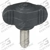 KIPP Hand Knob: Wing, Plastic w/ SS Thread, M6 Thread, 15 mm Thread Lg, 28 mm Dia (MPN K0274.0006X15). Key specifications — Brand: KIPP.