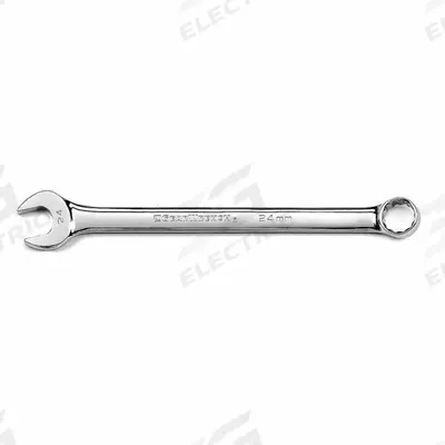 GEARWRENCH Combination Wrench: Alloy Steel, Chrome, 24 mm Head Size, 13 1/4 in Overall Lg - Metric 12-Point Combination Wrenches