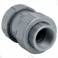 HAYWARD Check Valve: Ball, Inline Valve Body, PVC, 3 in Pipe Size, FNPT x FNPT, For Water Media, Std (MPN TC1300T). Key specifications — Ball Material: PVC; Brand: HAYWARD.