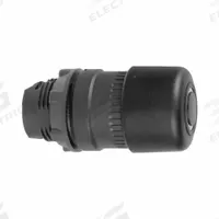 SCHNEIDER Mushroom Head Push Button: Black, 22 mm Mounting Size, Non-Metallic, Maintained (MPN ZB5AT24). Key specifications — Brand: SCHNEIDER; Action: Maintained; Series: XB5; Push Button Material Type: Non-Metallic.