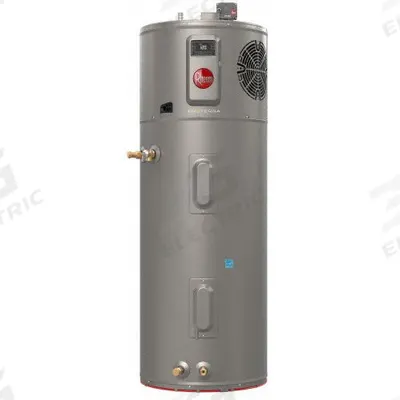 RHEEM Electric Tank Water Heater: 208 to 240V, 50 gal, 5,000 W, Single Phase - Electric Water Heaters With Heat Pumps