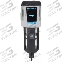 WILKERSON Compressed Air Filter: Particulate, 1/4 in NPT, 5 micron, 82 cfm, 150 psi Max Op Pressure (MPN F18-02-SK00B). Key specifications — attr110055: F18; attr110008: WILKERSON.