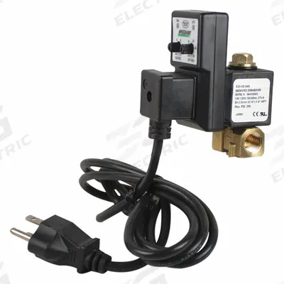 SPEEDAIRE Timed Electric Auto Drain Valve: 1/2 in NPT Pipe, 1/2 in Drain, 4.53 gpm