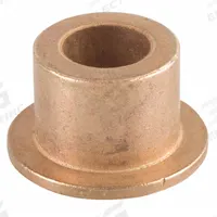 Flanged Sleeve Bearing: Bronze, SAE 841, 3/16 in Bore, 5/16 in OD, 1/4 in Lg, -40°F to 460°F, 3 PK (MPN EXEF030504). Key specifications — System of Measurement: Inch; Lubricant Material: SAE 90 Oil with PTFE; Material Grade: SAE 841; Flange Type: Flanged; Brand: BUNTING BEARINGS.