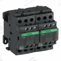SCHNEIDER IEC Magnetic Contactor: Reversing, 3 Poles, 3NO Contacts, 32 A, 24V AC Coil (MPN LC2D32B7). Key specifications — Brand: SCHNEIDER; Integrated Surge Suppression: No.