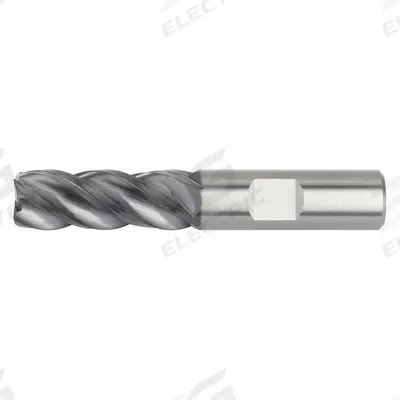 WIDIA HANITA Corner Chamfer End Mill: Carbide, AlTiN Coated, 4 Flute, 1/2" Mill Dia - Fast-Cutting Carbide Corner-Chamfer End Mills for Steel & Cast Iron