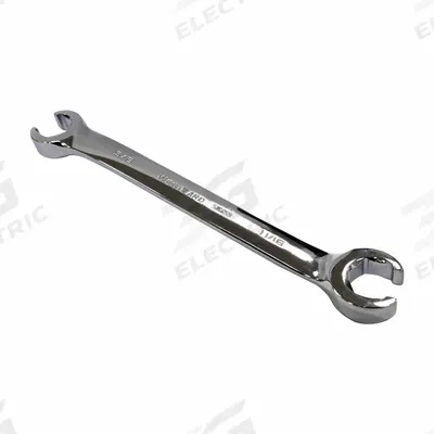 WESTWARD Flare Nut Wrench: Alloy Steel, Polish, 5/8 in_11/16 in Head Size - SAE, Double End, Standard-Head, 6-Point Flare Nut Wrenches