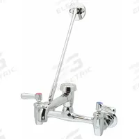 ZURN Straight Service Sink Faucet: Wall, Centerset, Brass, Chrome, 0.5 gpm Flow Rate, Straight (MPN Z843M1-XL). Key specifications — Color/Finish: Chrome; Series: AquaSpec®.