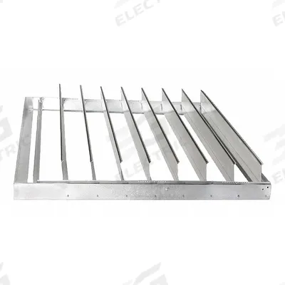 Dayton 49.75"H-W 4.5"L Aluminum Backdraft Dampr: For 48 in Fan, For 50 in Nominal Duct Dia - Universal-Mount Backdraft Dampers